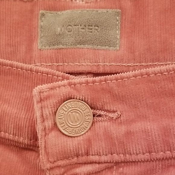 💕MOTHER💕 Cha Cha Chew Corduroy Ruffle Pants Pink - Picture 12 of 14